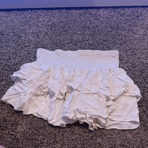 White Ruffled Skirt